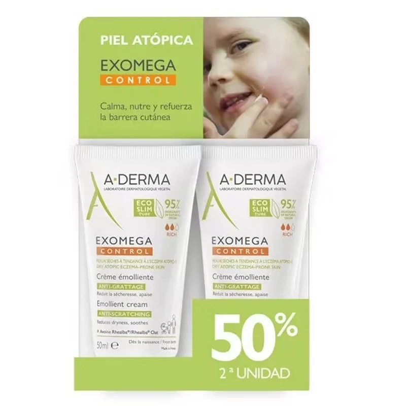 A-Derma Exomega Crema Emoliente 50 ml Duplo
