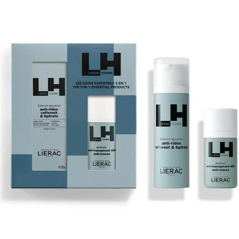 Lierac Hombre Fluido Antiedad Global 50 ml + Desodorante 50 ml Pack
