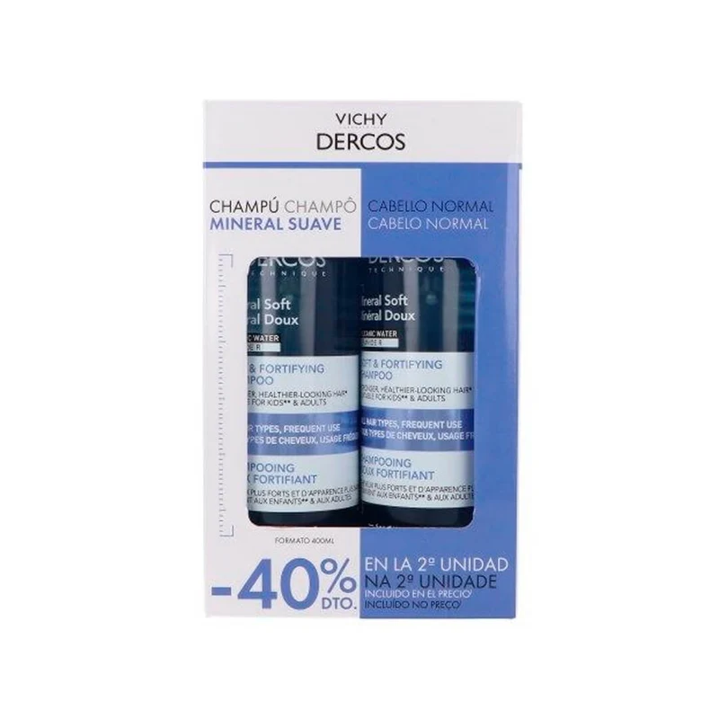 Vichy Dercos Champú Mineral Uso Frecuente 400 ml Duplo
