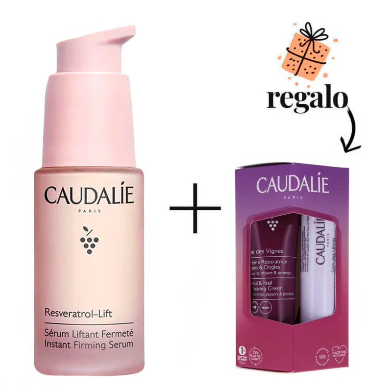 Caudalie Resveratrol Sérum Firmeza 30 ml + Regalo Caudalie Duo Invierno The Des Vignes Crema + Labios