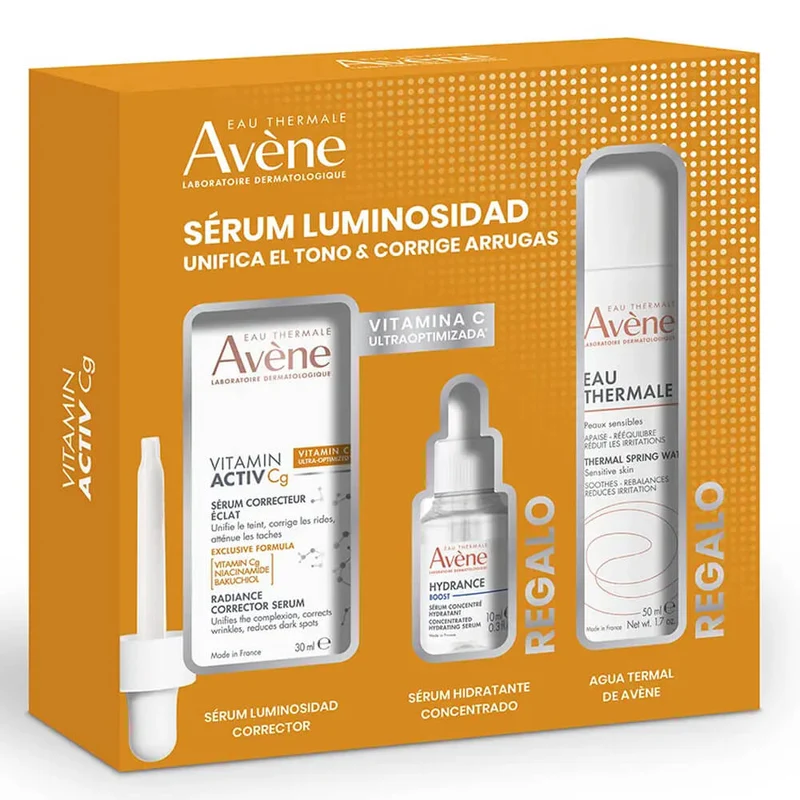 Avene Vitamin Activ Cg Sérum Luminosidad Corrector 30 ml + Regalo Sérum Hydrance Boost 10 ml y Agua Termal 50 ml Pack