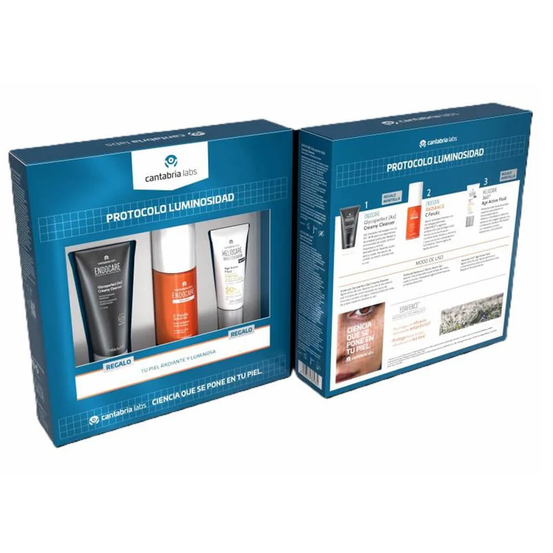 Endocare Radiance C Ferulic Serum Gel 30 Ml + Regalo Crema Limpiadora 30 ml y heliocare active fluido 15 ml Pack