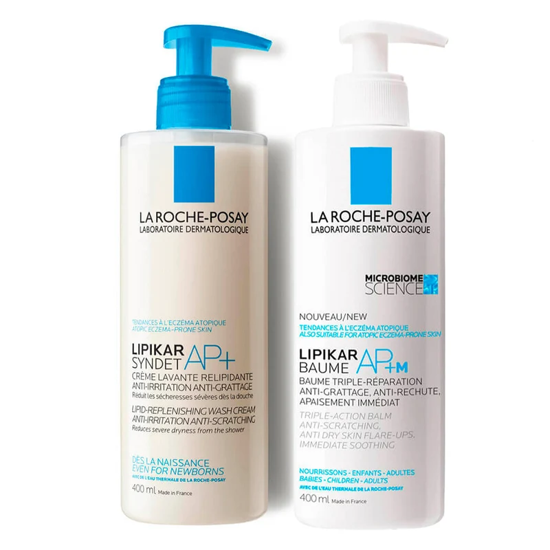 Rutina La Roche Posay Lipikar Syndet Ap Crema 400 ml + Lipikar Baume Ap 400 ml Pack