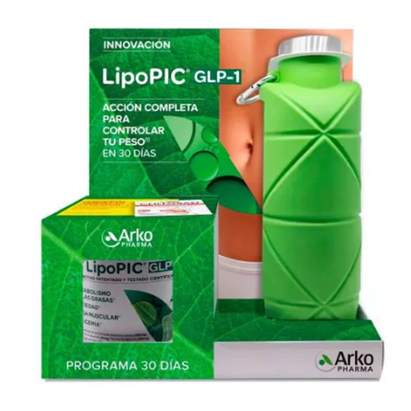 Arkofluido Lipopic Glp-1 270 gr + Regalo Botella Pack