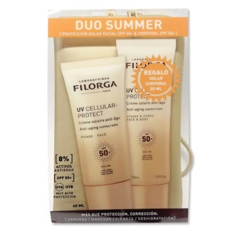 Filorga Uv Cellular Crema Antiedad Facial Spf 50 40ml Regalo Solar Corporal 50 ml Pack