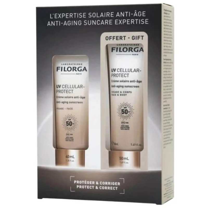 Filorga Uv Cellular Crema Antiedad Facial Spf 50 40ml + Regalo Crema Corporal 40 ml Pack
