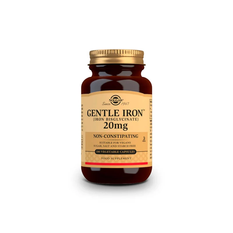 Solgar Hierro Gentle 180 Cápsulas Vegetales