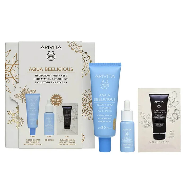 Apivita Aqua Beelicious Crema Fluida Iluminadora Hidratante Spf30 40ml Pack