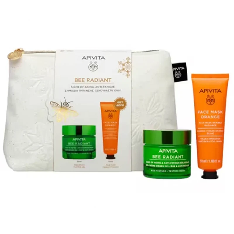 Apivita Bee Radiant Crema Signos de la Edad Textura Rica 50ml PACK2025