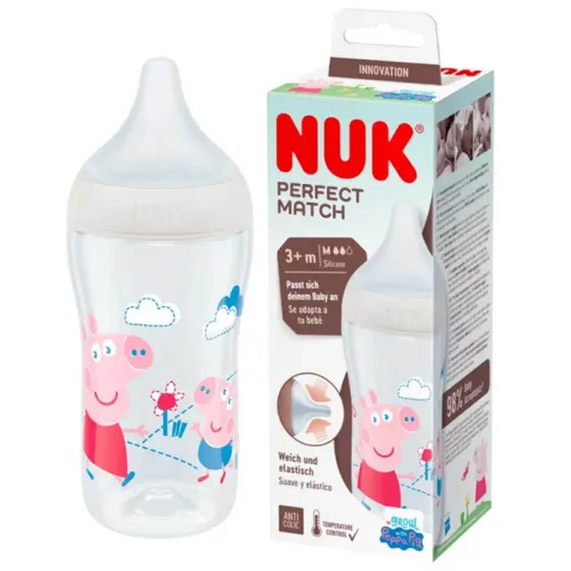 Nuk Biberón Perfecta Match 3+M 260 ml Peppa Pig
