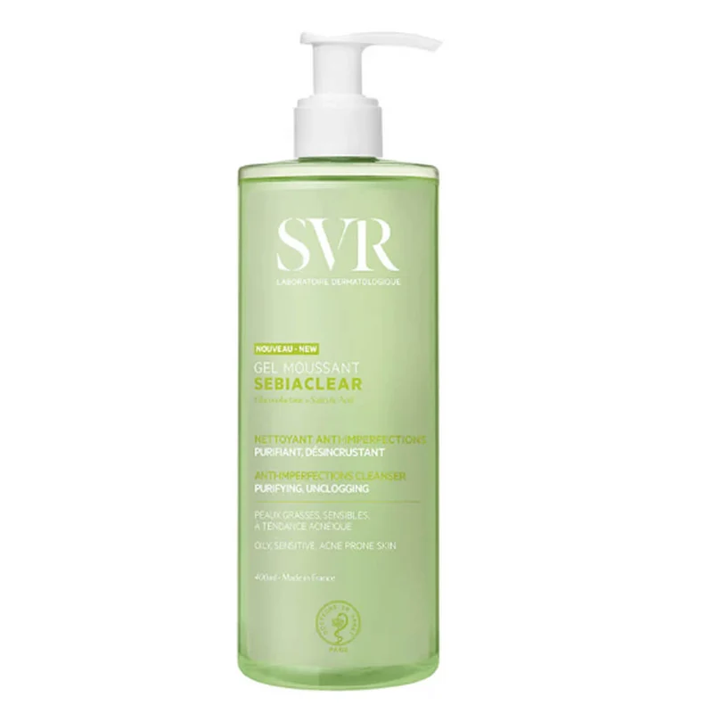 Svr Sebiaclear Gel Moussant Espuma Limpiadora Desincrustante Sin Jabón Purificante 400 ml
