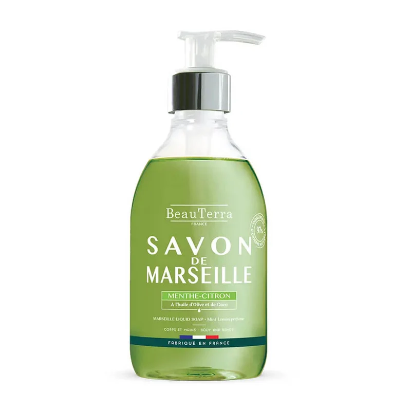 BeauTerra Jabón De Marsella Menta Limón 300 ml
