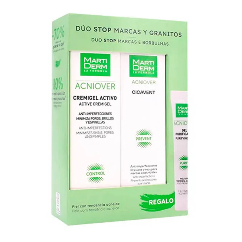 Martiderm Acniover Cremigel Activo 40 ml + Cicavent + Regalo Gel Purificante 15 ml