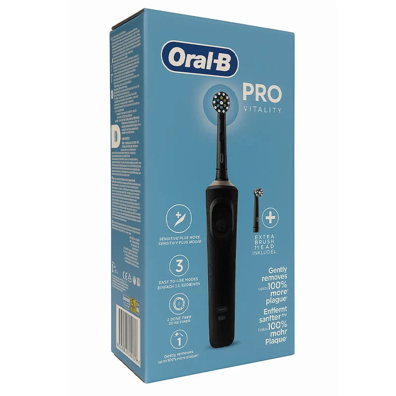 Oral-B Cepillo Electrico Vitality Pro Negro + Recambio Gratis Pack
