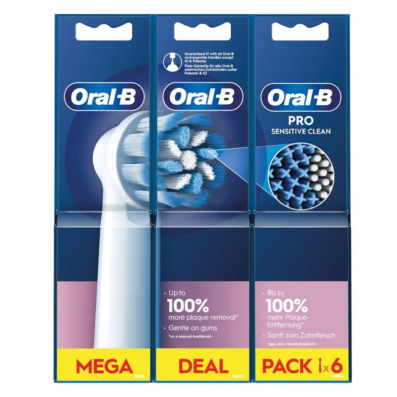 Oral-B Recambio Sensitive Clean Cepillo Electrico 6 Unidades