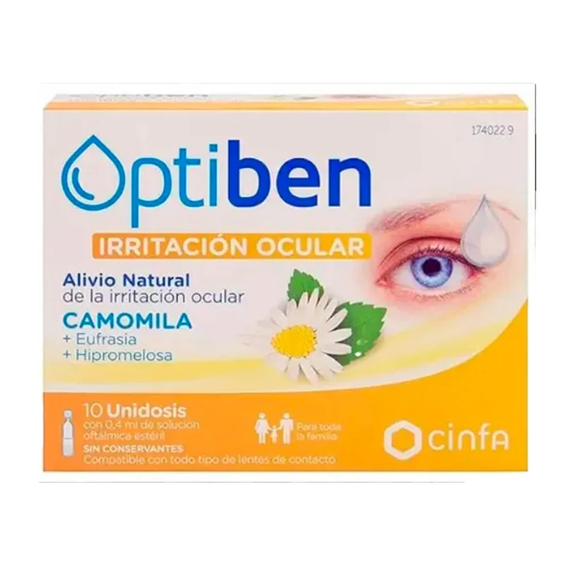Optiben Irritación Ocular+ 10 Monodosis 0,5 ml