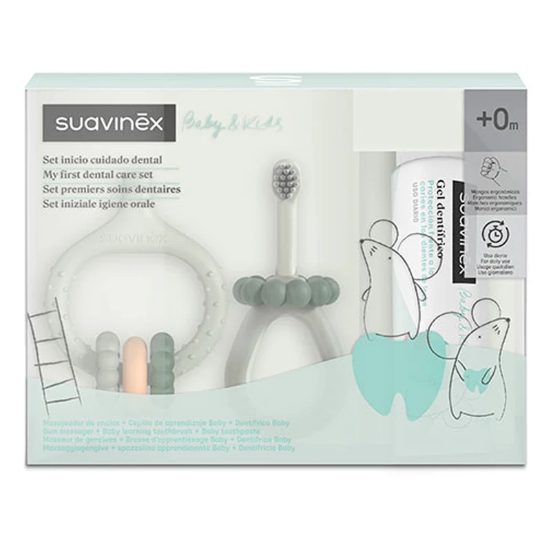 Suavinex Mi Primer Set Cuidado Dental + 0M Verde 219623
