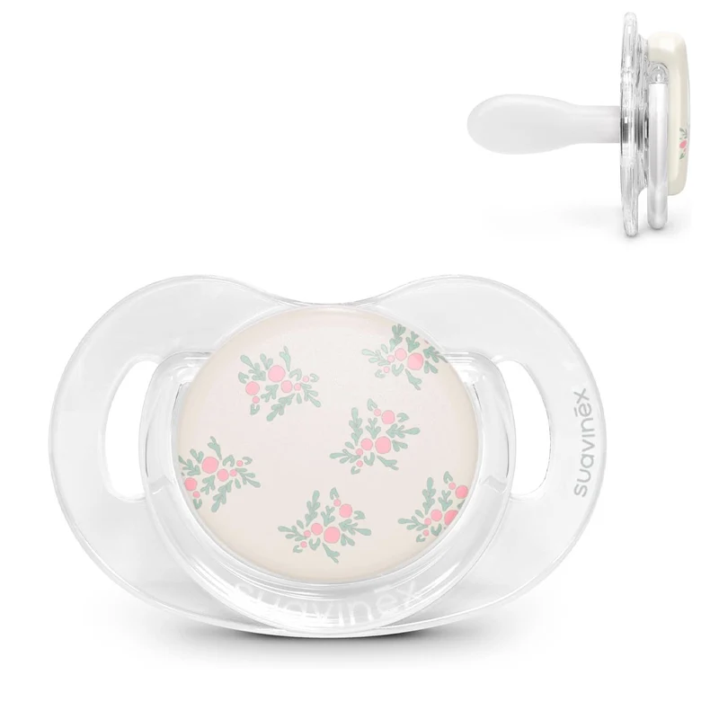 Suavinex Chupete Silicona Sx Pro Fisiológico Poetry Hojas Rosas 6-18M 219361