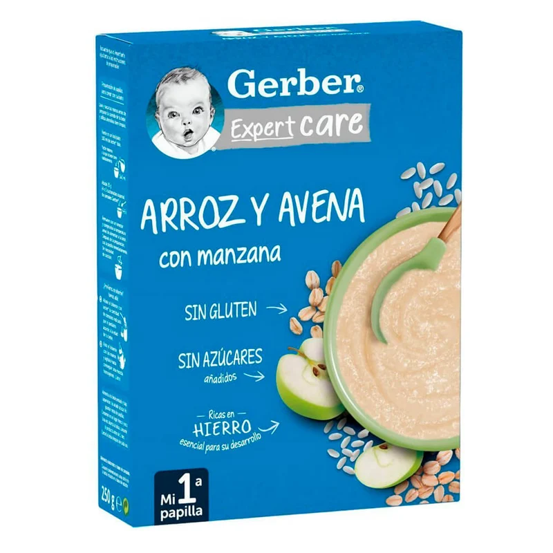 Nestlé grerber Arroz Y Avena Con Manzana 250 gr