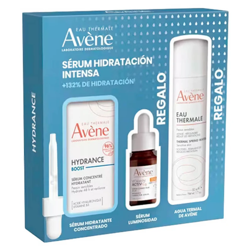 Avene Hydrance Boost Sérum Hidratante Concentrado 30 ml + Regalo Sérum Vitamin Activ Cg 10 ml y Agua Termal 50 ml Pack