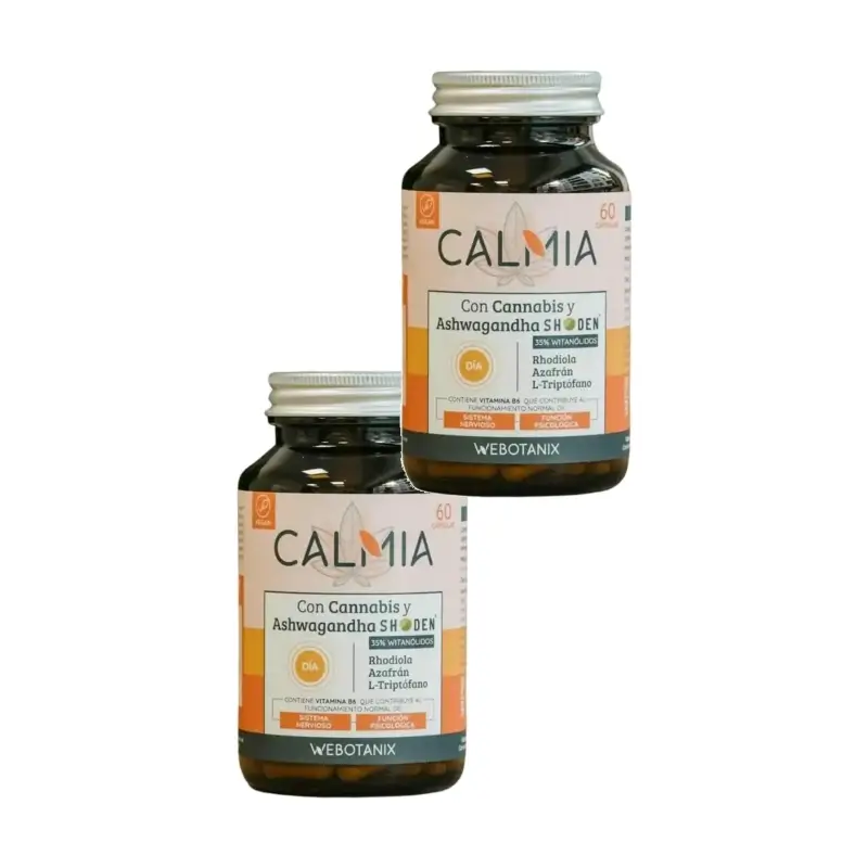 Calmia Webotanix Día , Pack 2 x 60 cápsulas