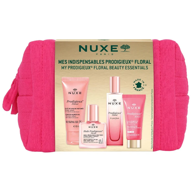 Nuxe Prodigieux Indispensables Floral Perfume 15ml + Gel Crema 15ml + Gel Ducha 30 ml + Aceite 10 ml Pack