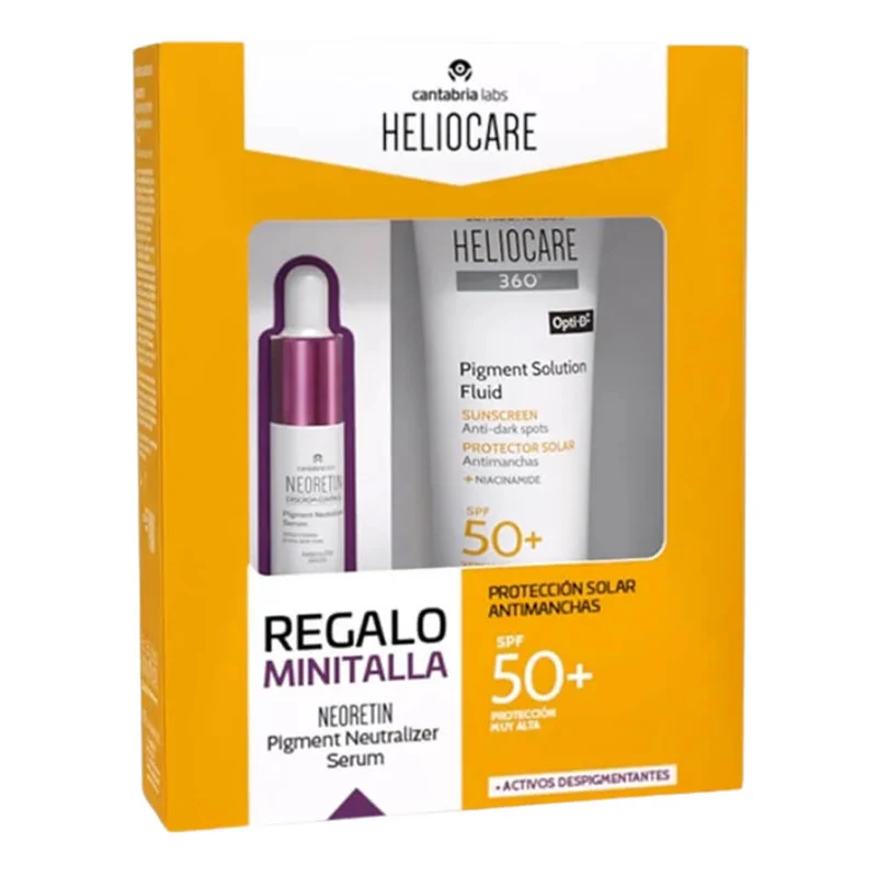 Heliocare 360º Spf50+ Pigment Solution Fluid 50 ml + Regalo Neoretin Pigment Sérum 10 ml