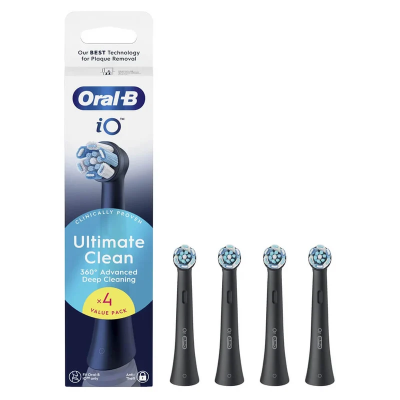 Oral-B Recambio Cepillo Eléctrico Io Ultimate Clean Negro 4 Unidades