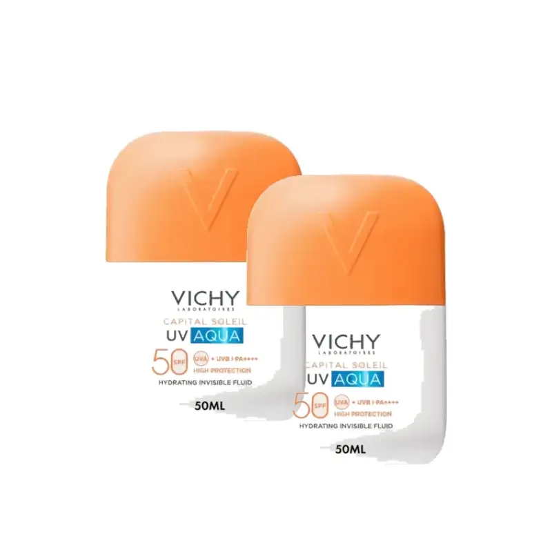 Vichy Capital Soleil UV Aqua Fluido Invisible SPF50 50 ml , pack 2