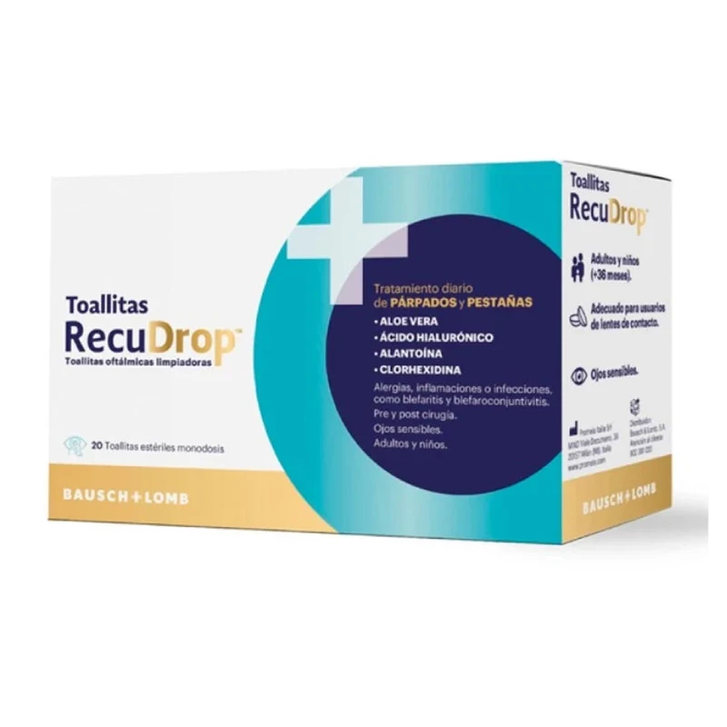 Recudrop 20 Toallitas Monodosis
