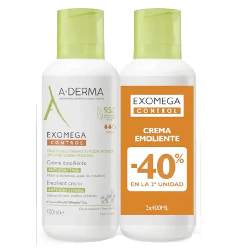 A-Derma Exomega Crema Emoliente 400 ml Duplo