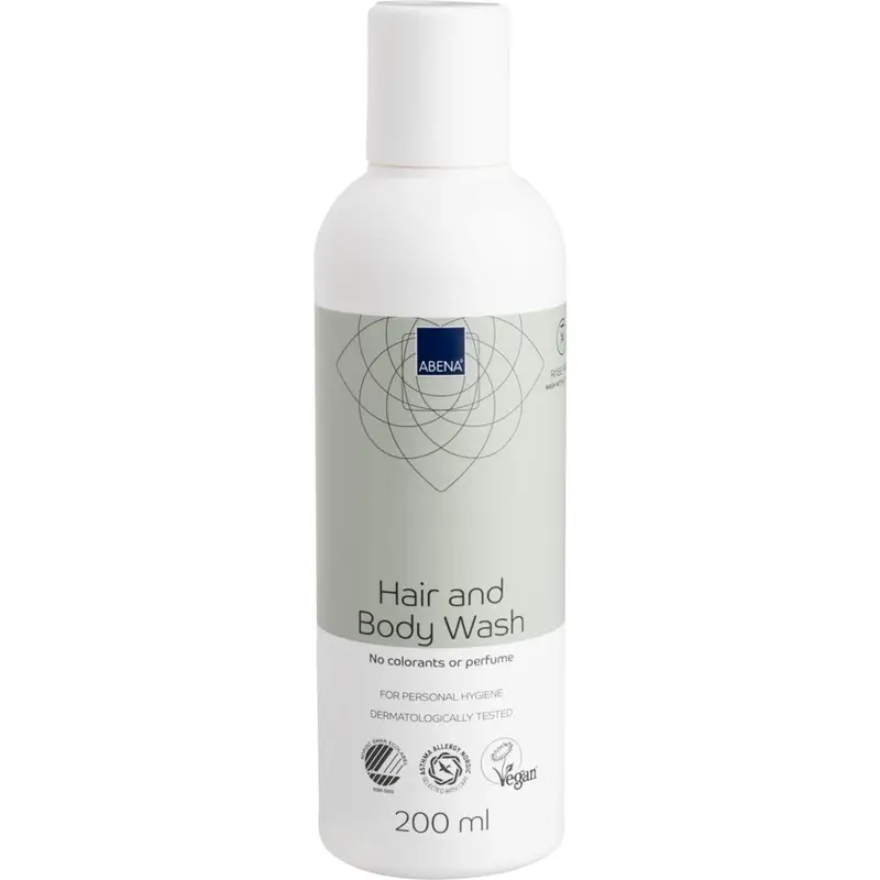 Abena Gel De Ducha Y Champú Sin Enjuague, 200 ml