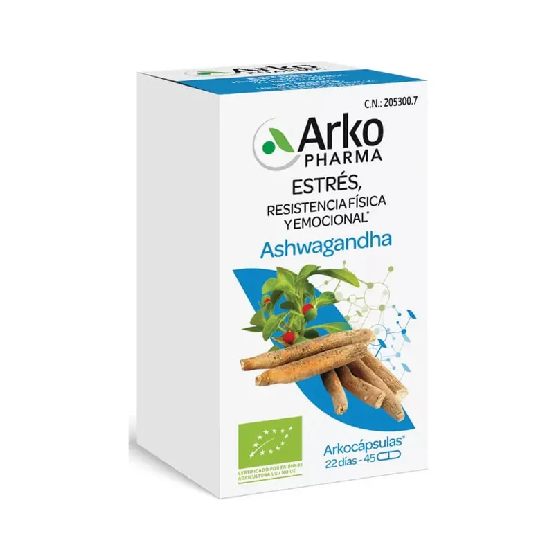Arkocápsulas Ashwagandha Bio 45 Cápsulas
