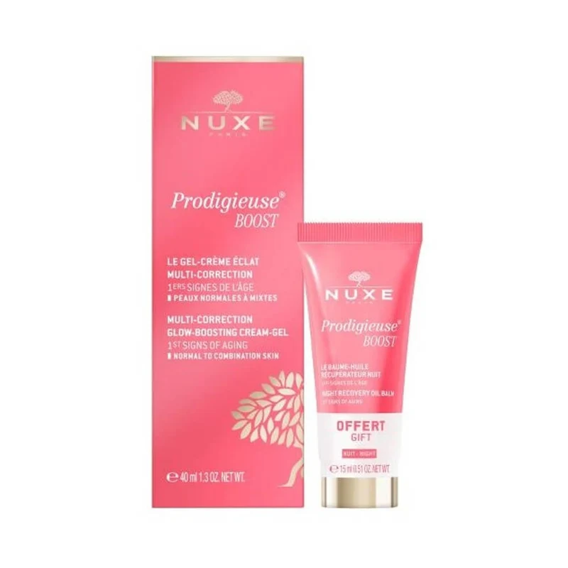 Nuxe Prodigieuse Boost Gel Crema Luminosidad (Piel Normal A Mixta) 40 ml + Regalo Prodigieuse Boost Bálsamo 15 ml Pack