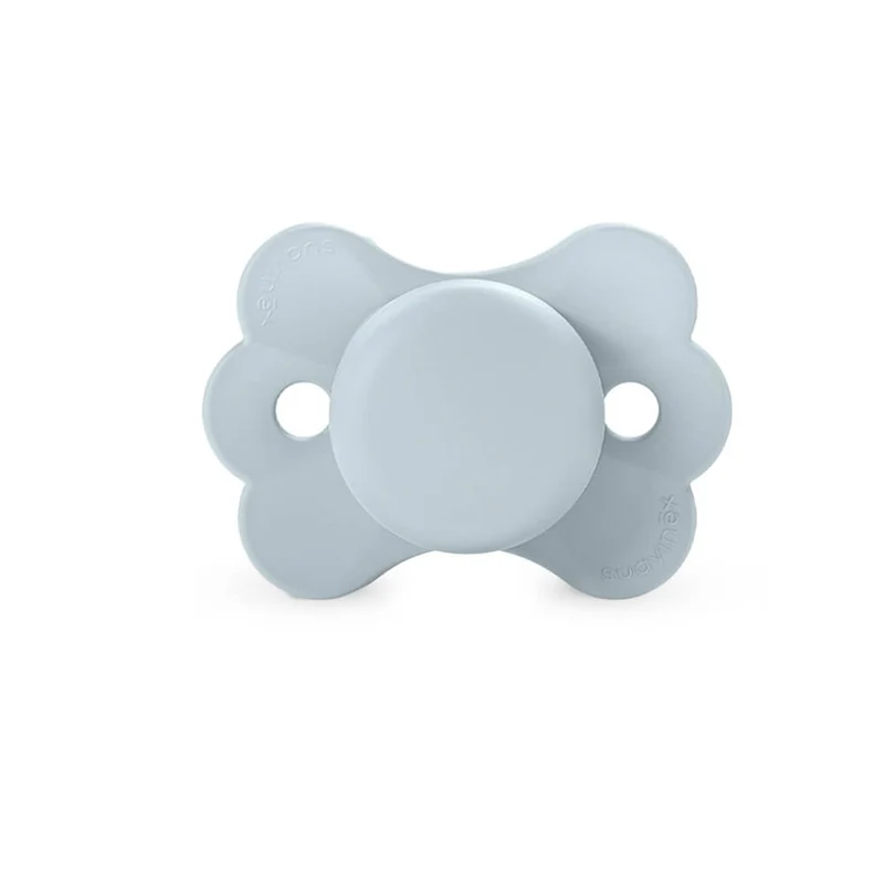 Suavinex Chupete Silicona Sxpro Fisiológico Premium Couture Azul Estampado 0-6M 1 Unidad 162097