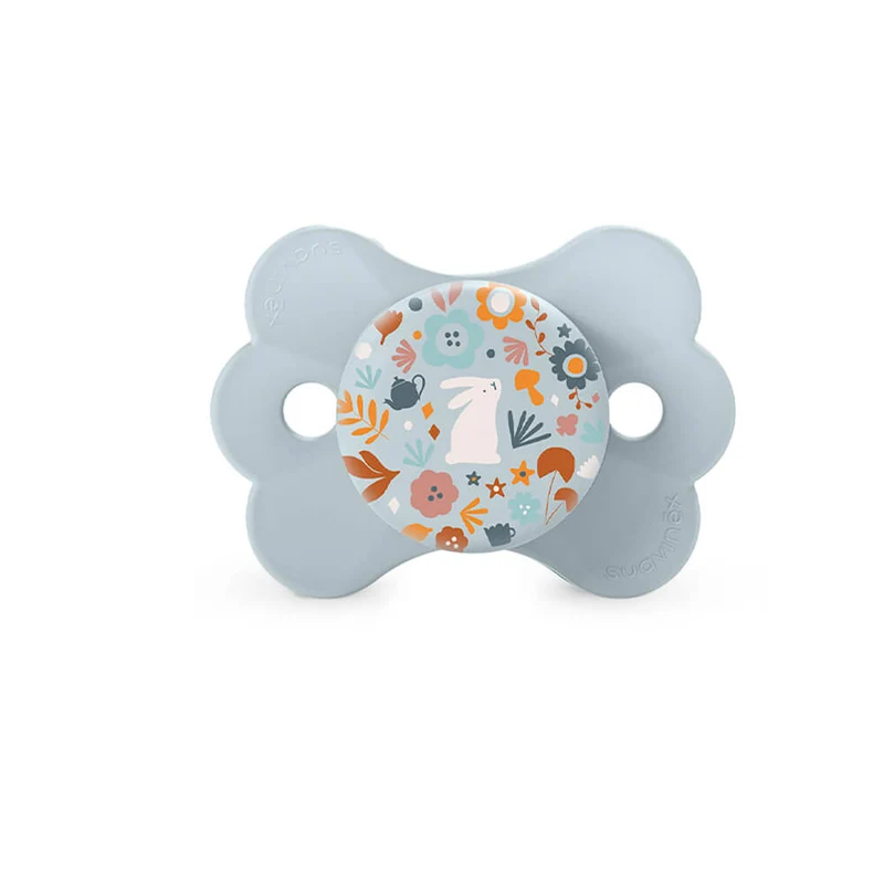 Suavinex Chupete Silicona Sxpro Fisiológico Premium Couture Azul 0-6M 1 Unidad 162097