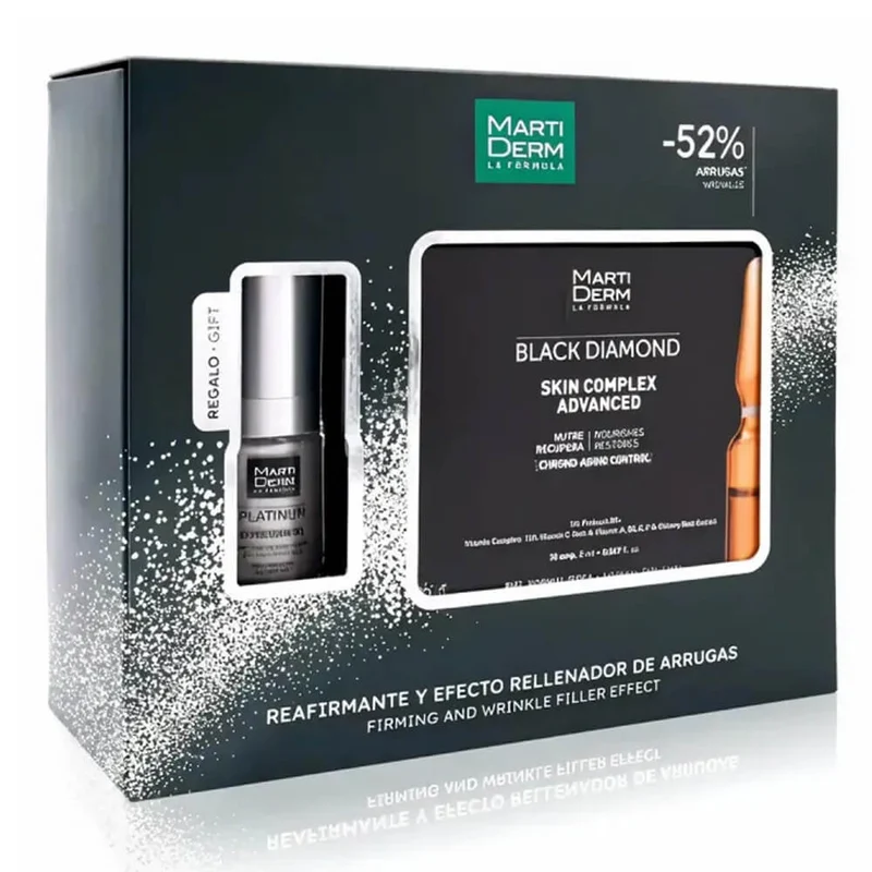 Martiderm Black Diamond Skin Complex Advance 30 Ampollas + Regalo Gel Expression 15 ml Pack