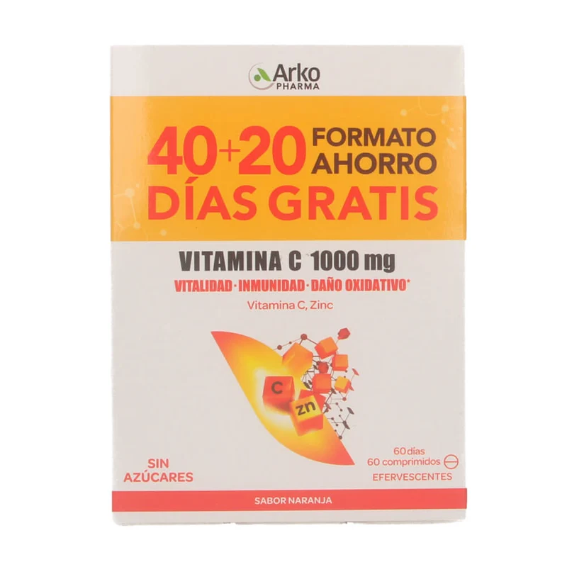 Arkovital Vitamina C 1000 Mg 20 Comprimidos Eferv Triplo