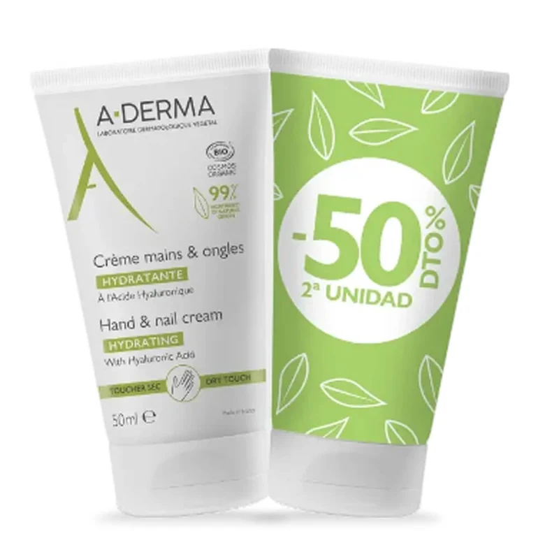 A-Derma Crema Manos Y Uñas Avena 50 ml Duplo