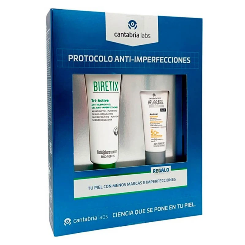 Biretix Tri-Active Gel 50 ml + Regalo Heliocare 360º Acnimat 15 ml
