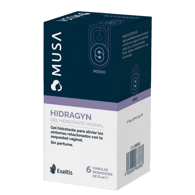 Musa Meno Hidragyn Gel Hidratante Vaginal 6 Cánulas 6 ml