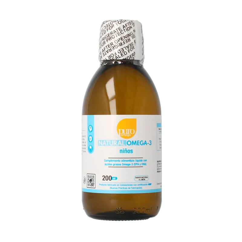 Puro Omega Natural Omega 3 Niños Solución 200 ml