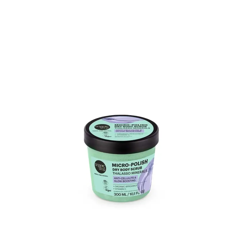 Organic Shop exfoliante seco micro-pulido anticelulítico, 300 ml