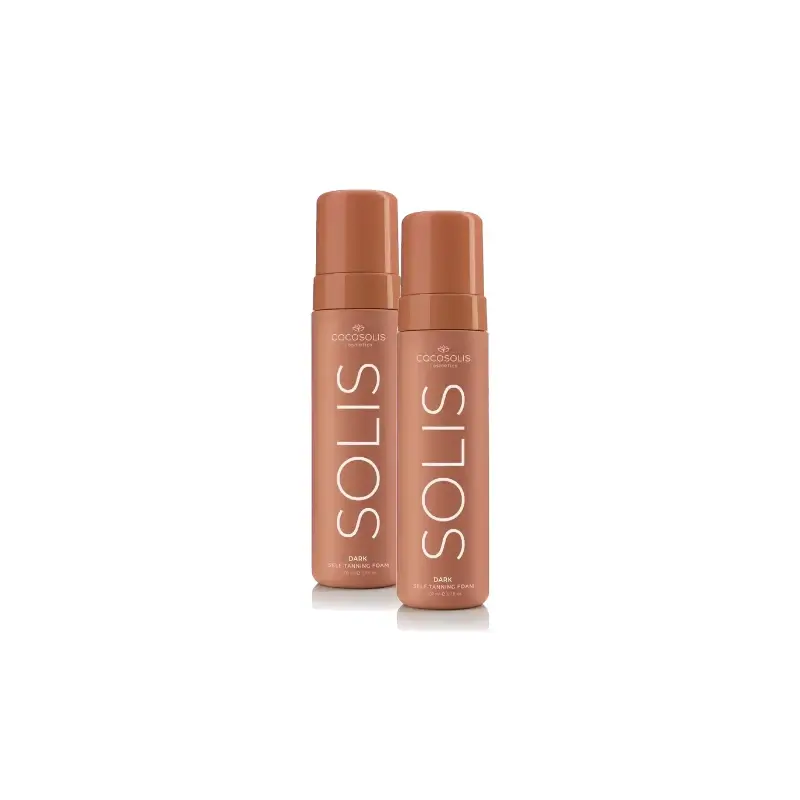 Cocosolis Solis Dark Self-Tanning Foam, Pack 2 x 200 ml