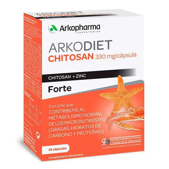 Arkodiet Chitosan Forte 330 Mg 45 Cápsulas
