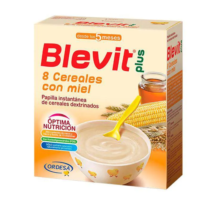 Blevit Plus 8 Cereales Con Miel 600 Gr