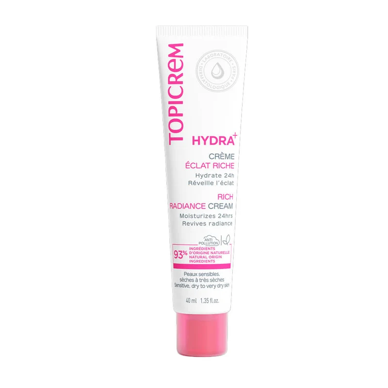 Topicrem Hydra+ Crema Hidratante Iluminadora Rica 1 Tubo 40 ml