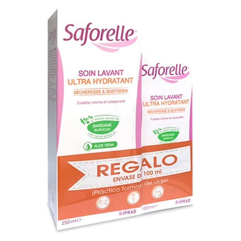 Saforelle Gel Intimo Ultra Hidratante 250 ml + Regalo Envase de 100 ml