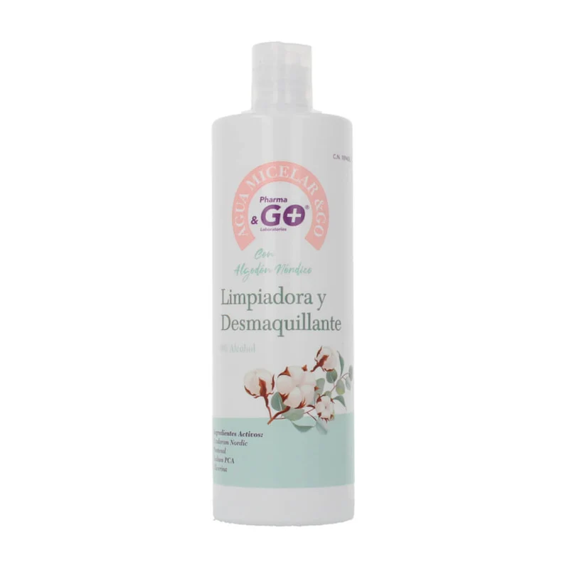 Pharma & Go Agua Micelar Con Algodón Nórdico 500 ml