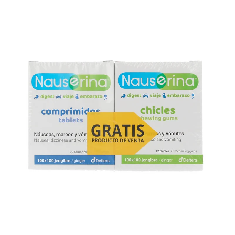 Nauserina 30 Comprimidos + Regalo Nauserina Chicles